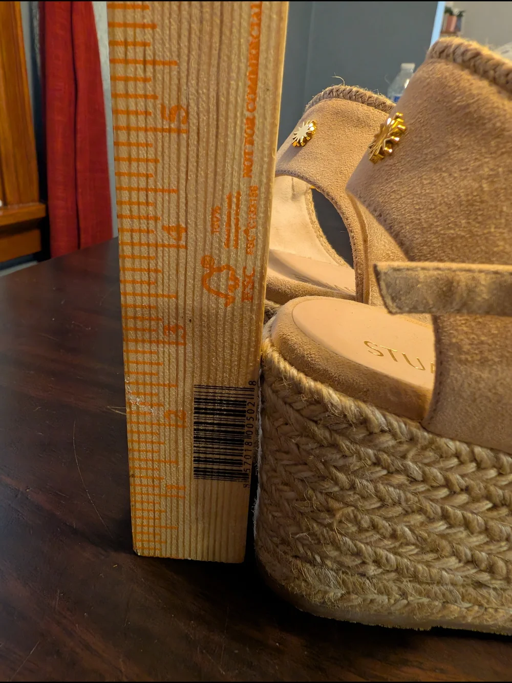 Stuart Weitzman Mirela Espadrille Wedge Sandals, Women's 8, NWOT - Picture 4 of 8